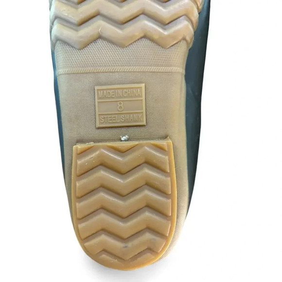 Sporto Quack Women's Duck Boots Ankle Rubber Leather 8M - Picture 5 of 11